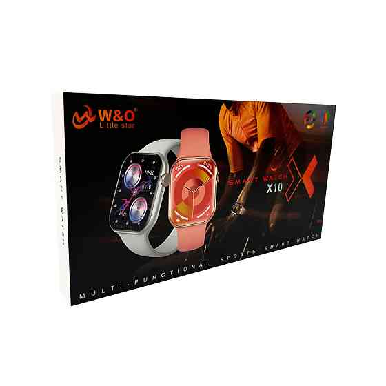 Смарт-годинник W&O X10 с AMOLED экраном, золотой Киев