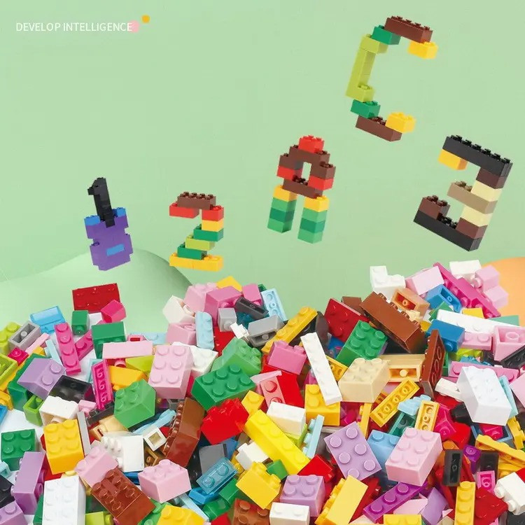 Дитячий розвиваючий конструктор 1000 штук у наборі,  1:48 дрібні будівельні блоки, 20x15x3.5 см Кам'янець-Подільський - фото 8