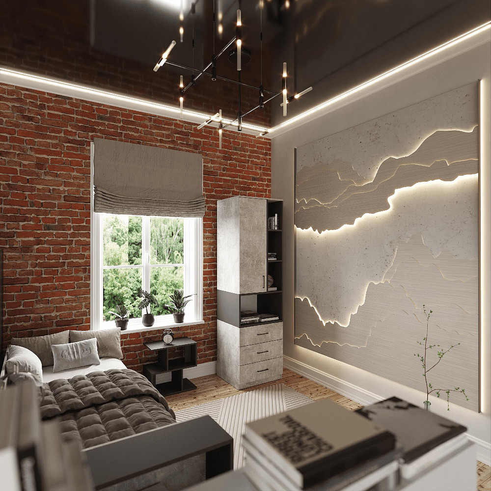 Шафа для одягу Tetris Т-4, Бетон, 600/520/2100 Львів - фото 2