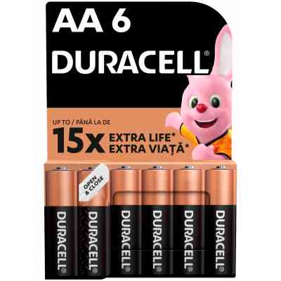 Батарейка Duracell AA лужні 6 шт. в упаковці (5007757) Винница