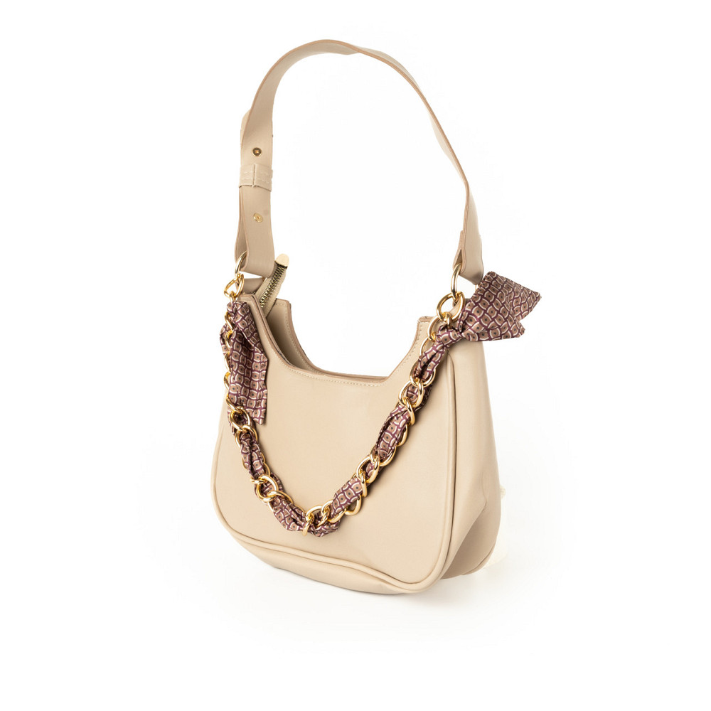 Сумка женская из искусственной кожи, сумочка с ручкой-цепочкой и ленточкой, Молочный Каменец-Подольский - изображение 2