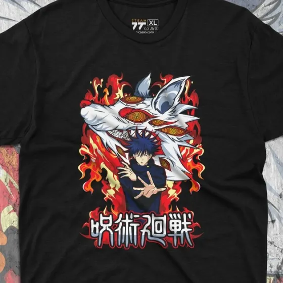 Футболка чоловіча з  принтом Магическая Битва Мэгуми Фусигуро Розмір 48 Дніпро