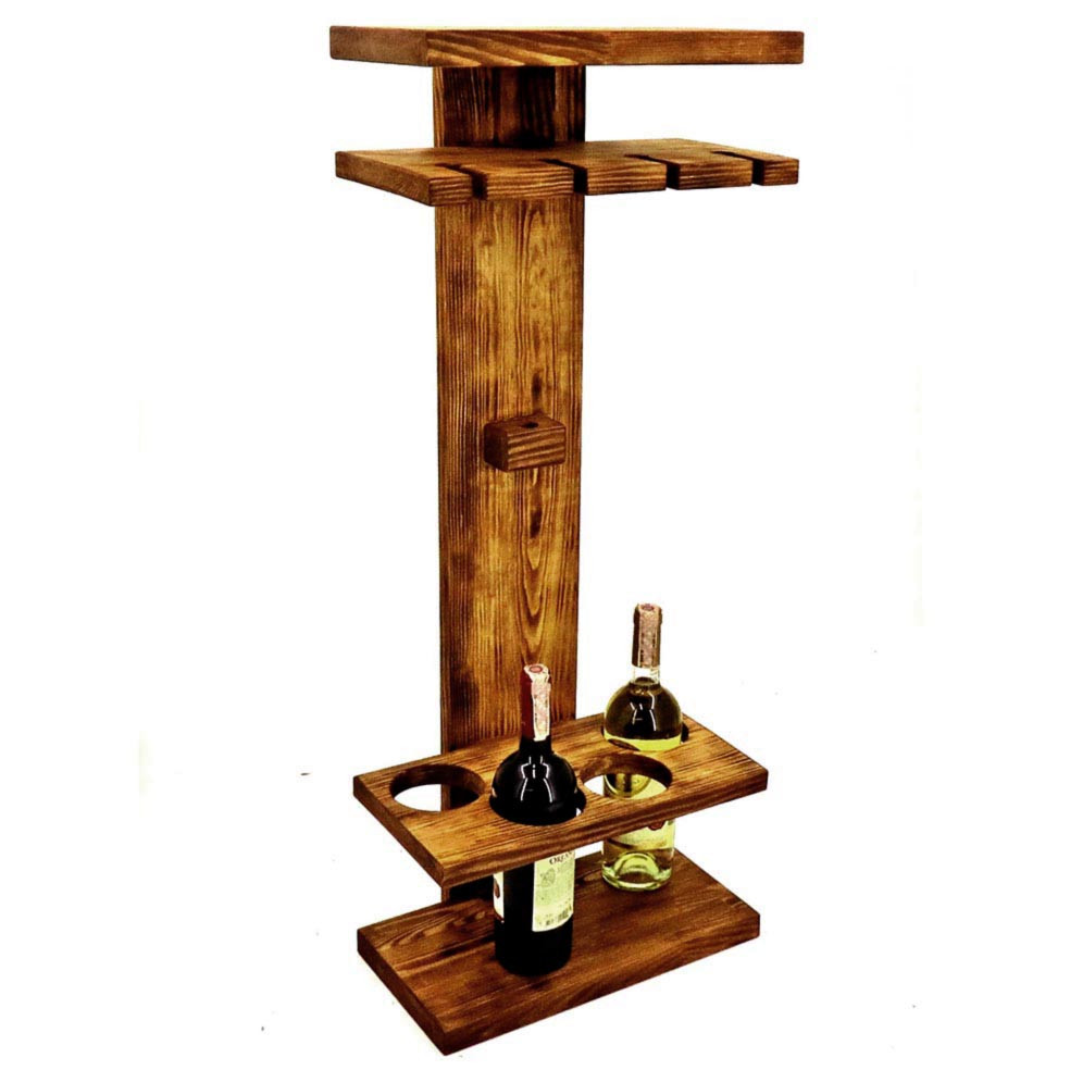 Настенная винная полка 