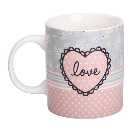 Чашка порцелянова з малюнком 400 (мл) для кави та чаю RX-N240143PK Київ