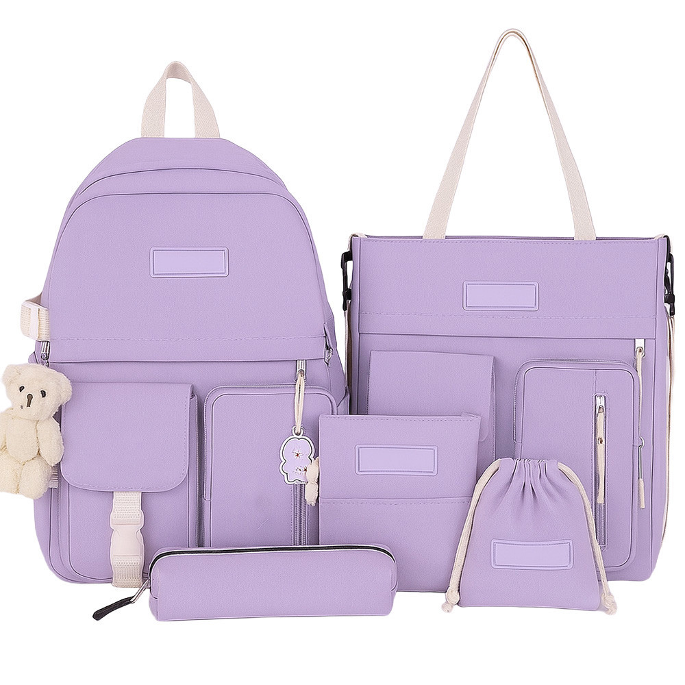 Рюкзак с сумками 5в1, Фиолетовый / Городской рюкзак / Рюкзак подростковый / Детский рюкзак / Портфель Киев - изображение 3