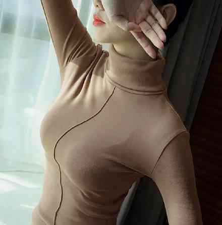 Жіноча тепла базова водолазка "Kelly" оптом| Батал Капучіно, 50-52 Київ