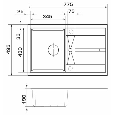 Мийка кухонна GRANADO VALENCIA terra (gr0703) Вінниця - фото 7