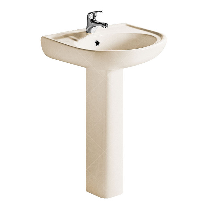 Комплект раковина + ніжка RAK Ceramics Cynthia Wash Basin (57 см) Слонова кістка Вінниця - фото 1