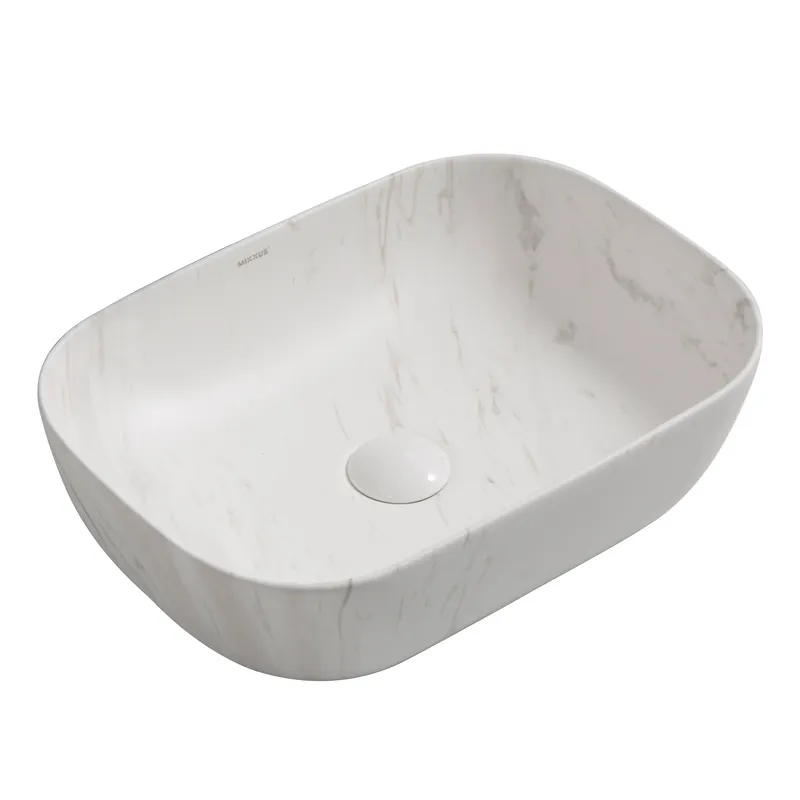 Раковина накладна Mixxus Premium DIVERSE-0112 MARBLE 455х325х135mm   ( MP6543 ) 37117 Харьков - изображение 1