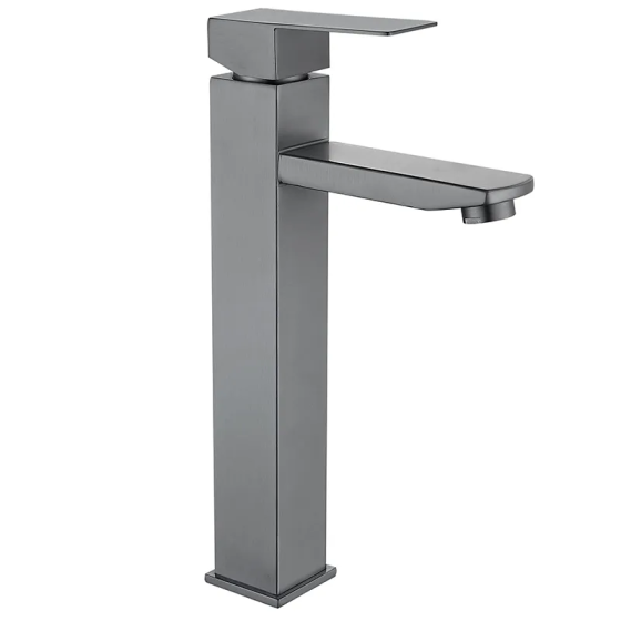 Смеситель для умывальника Mixxus KUB-001 High графит из нержавеющей стали SUS304 (MI6094) Харьков