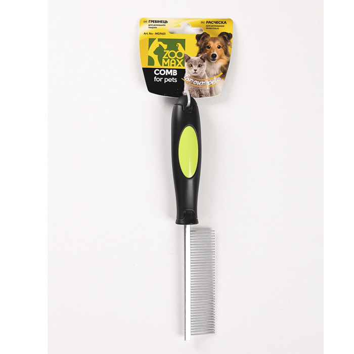 Расческа с пластиковой ручкой (металл) 23см MIX MG9601 ZooMax Винница - изображение 1