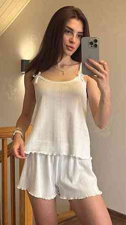 Жіночий комплект для дому та сну Молочний XS-S Харків