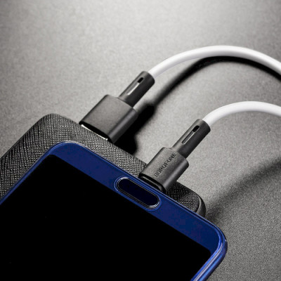 Дата кабель USB 2.0 AM to USB-C 1.0m 3A silicone BX31 white BOROFONE (6931474710406) Вінниця - фото 5