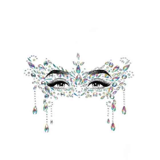 Наклейки для обличчя Diamond Sticker Masquerade White Leg Avenue Sex Aura Київ
