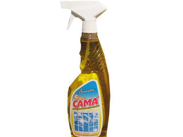 Моющее средство для стекла  САМА лимон 500г (курок) (1 шт) Харьков - изображение 2