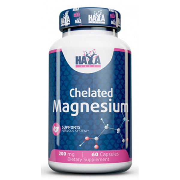 Магний Haya Labs Chelated Magnesium 200 mg 60 caps Луцк - изображение 1