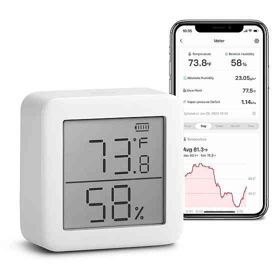 Безпровідний внутрішній термометр/гігрометр SwitchBot Meter (TH S1) Луцьк
