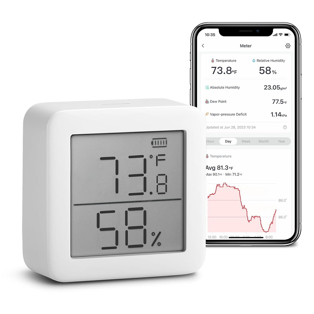 Безпровідний внутрішній термометр/гігрометр SwitchBot Meter (TH S1) Луцьк - фото 1