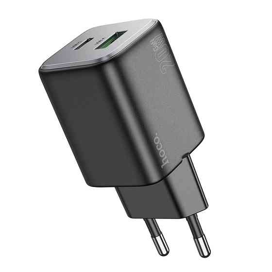 Мережевий зарядний пристрій HOCO N41 Almighty PD20W+QC3.0 charger Black Київ