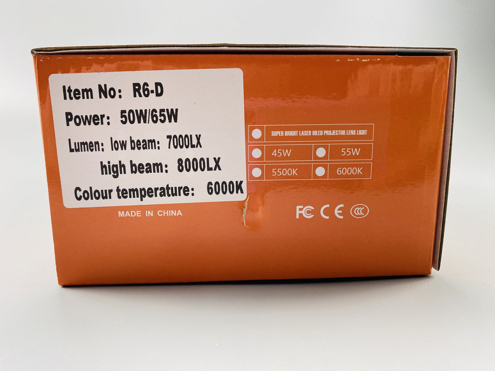 Додаткові автомобільні LED лінзи універсальні 3 inch R6D 128 мм IP67 6000 K Мукачево - фото 9