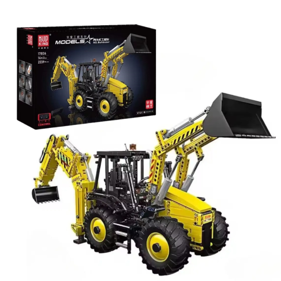 Конструктор дитячий.Трактор ігровий з ковшами на дистанційному управлінні.Будівельна техніка на 2239 деталі Кам'янець-Подільський