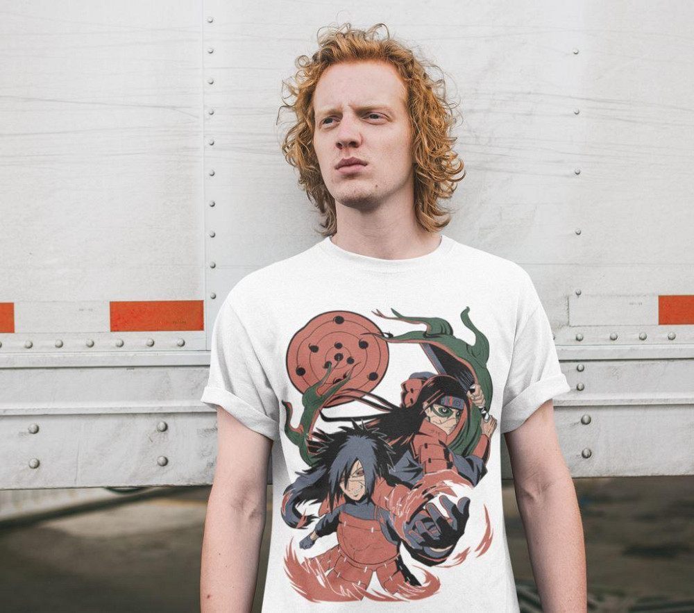 Футболка для хлопчика з аніме принтом Наруто оверсайз (зріст від 165 до 180) Чорний AnimeJ0836m Дніпро - фото 4