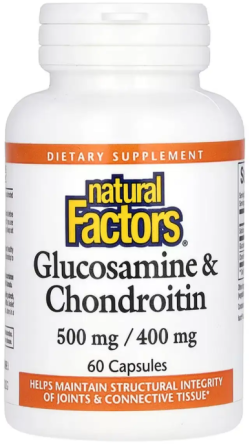 Глюкозамин и хондроитин Natural Factors Glucosamine Chondroitin 900mg 60 капс Киев