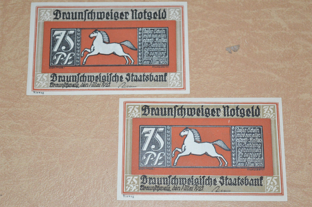 Німеччина. Нотгельд. 75 Pf 1921 року ( 1 ) Полтава - фото 1