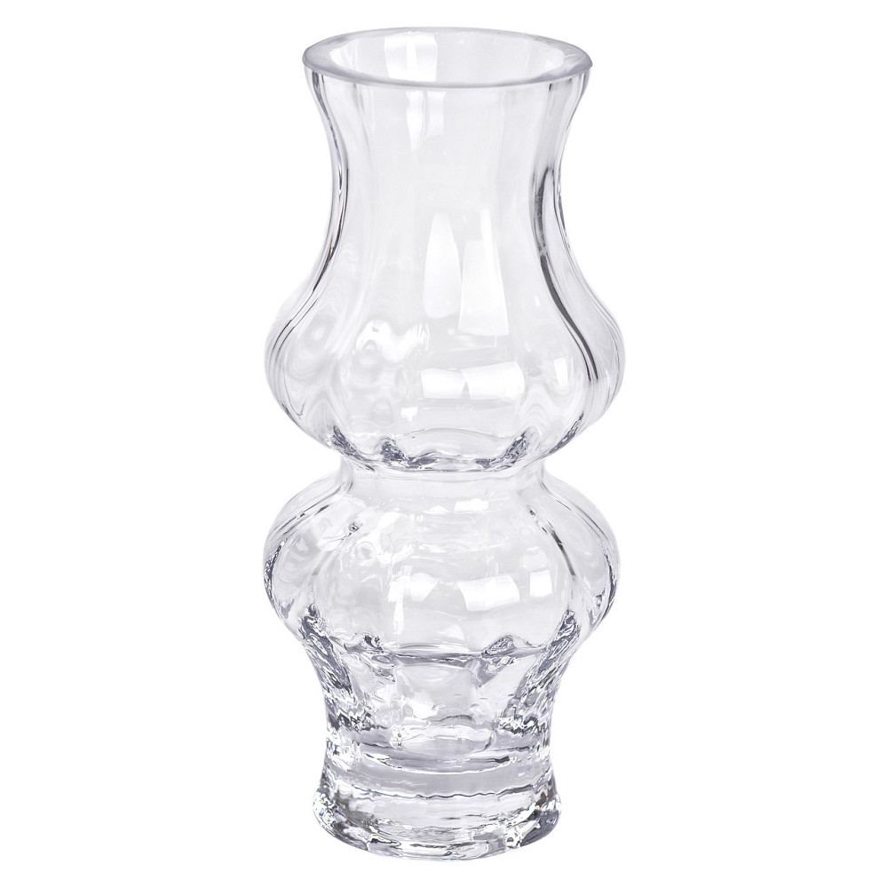 Скляна ваза для квітів прозора 20.5 см декоративна для дому та інтер'єру + Київ - фото 3