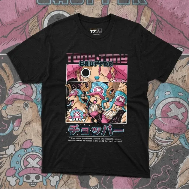 Футболка чоловіча з  принтом Ван Пис Тоні Тоні Розмір 48 Anime0874 Дніпро - фото 1