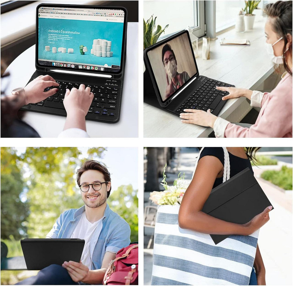 Чохол клавіатура для iPad 10-го покоління (2022) A2696 / A2757 / A2777 з тримачем для олівців Дніпро - фото 7