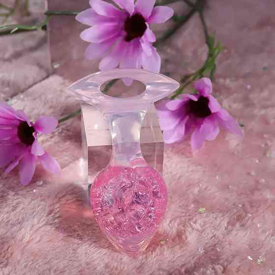 Анальная пробка Liebe Seele Heart-shaped Crystal Anal Plug - Pink Small Sex Aura Киев