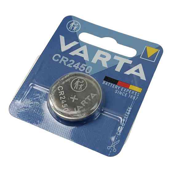 Батарейка таблетка літієва 3.0V CR2450 блістер Varta Мукачево