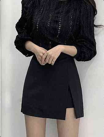 Базова жіноча спідниця-шорти костюмка люкс Чорний, 44/46 Одеса