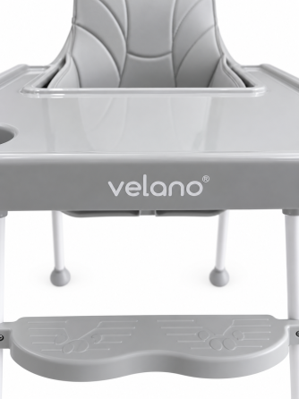 Стілець для годування дитини 2 в 1 VELANO Basic, light grey Київ