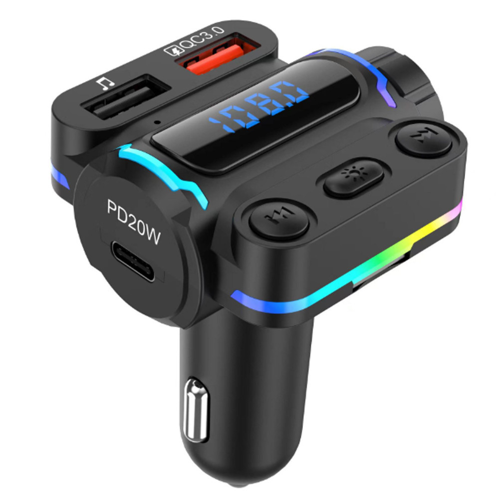 Автомобильный FM модулятор с дисплеем,Bluetooth,Aerbes AB-CZ04 SBR Киев - изображение 5