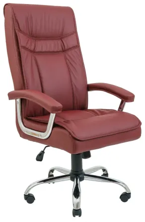 Офісне Крісло Керівника Richman Бургас Fly 2223 Хром М2 AnyFix Бордовий Київ