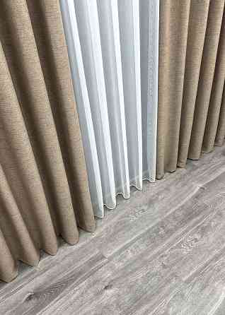 Шторна тканина "TWEED_V" однотонна колір капучино 1912ш Київ