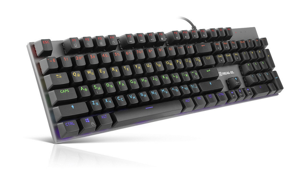 Клавіатура REAL-EL M 13 Grey USB Сірий Харьков - изображение 2