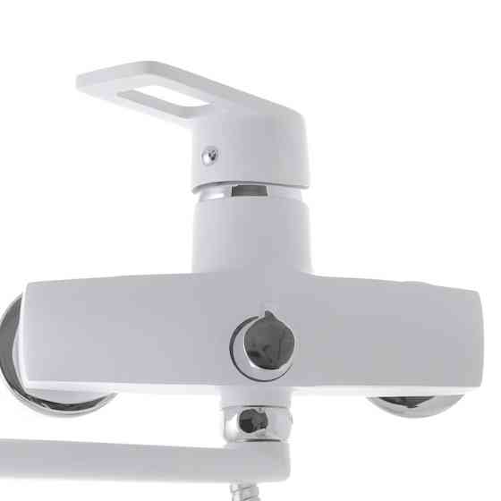 Смеситель для ванны Zerix Z2230-7 с белым покрытием Харьков