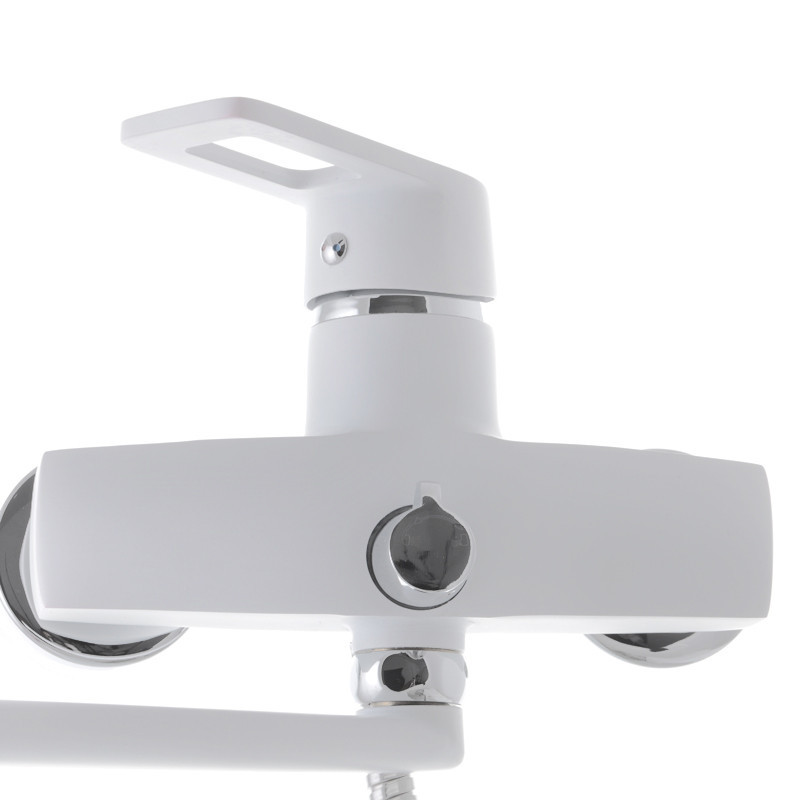 Смеситель для ванны Zerix Z2230-7 с белым покрытием Харьков - изображение 4