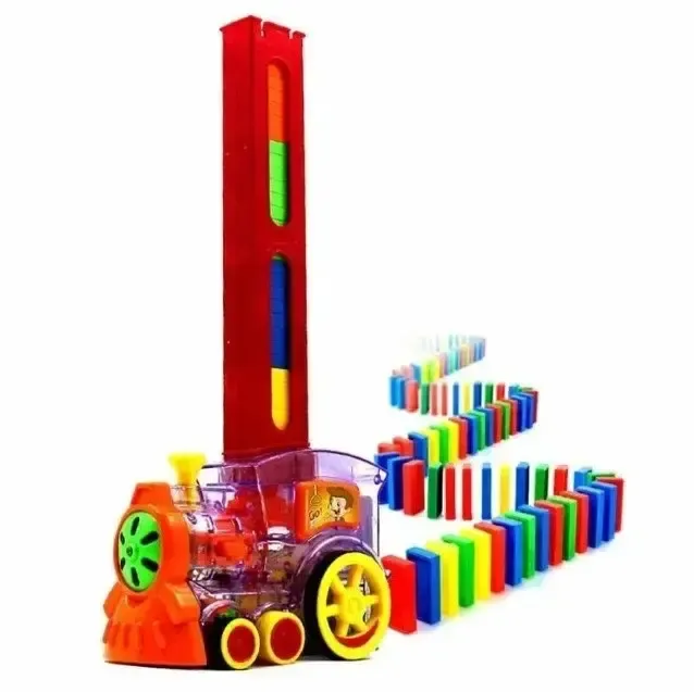 Конструктор игрушка-поезд домино, DOMINO Happy Truck sciries COLORS 60 деталей Коломия - фото 4