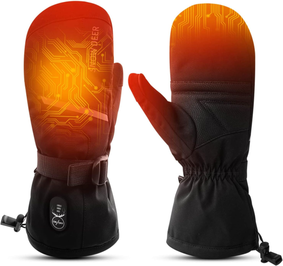 Рукавиці з підігрівом SNOW DEER XL, до 75°C, 3 режими, акумуляторні до 6 год, сенсорний палець, для лиж та риболовлі Київ