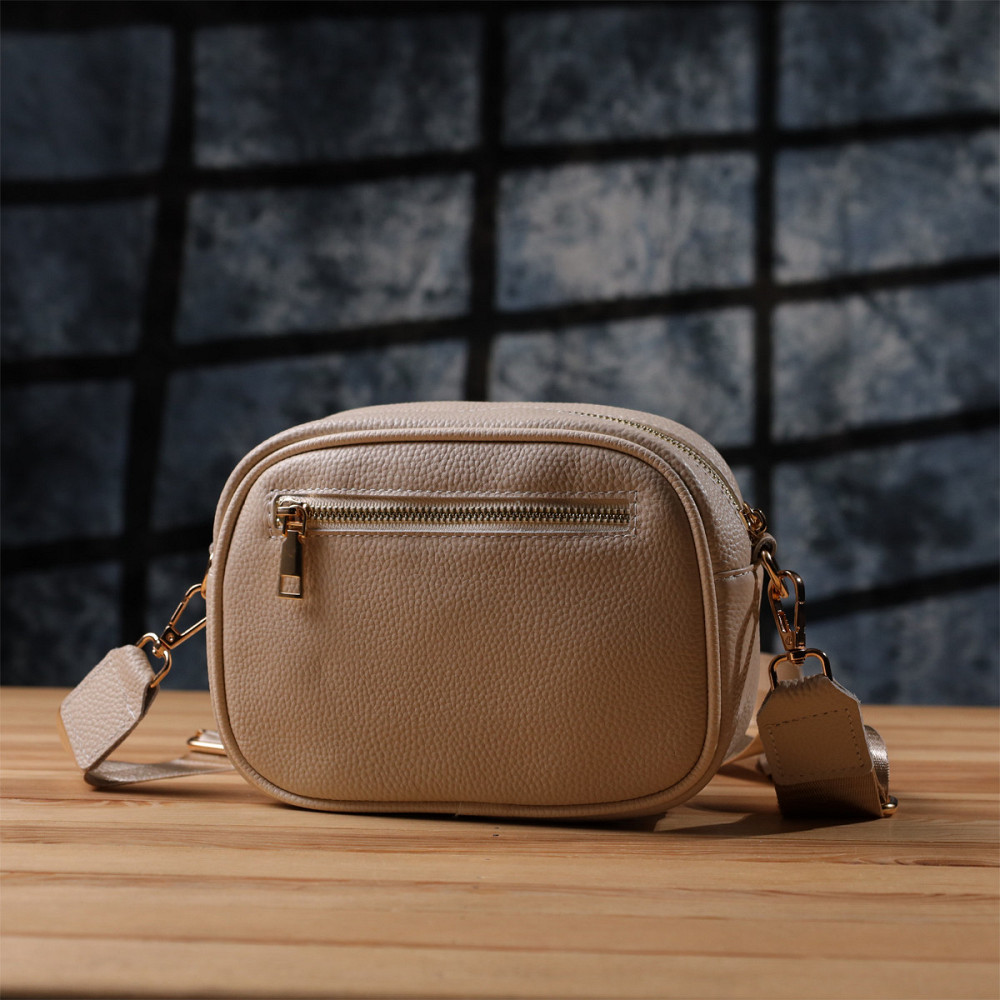 Жіноча сумка на кожен день з натуральної шкіри Vintage 22904 Білий Київ - фото 10