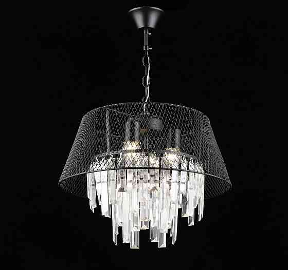 SIRIUS Люстра кришталева підвісна в стилі лофт Sirius B S2452/4 BK Київ