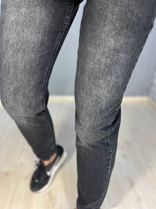 Джинси жіночі Dk-49 3238 МОМ кокетка на гудзиках варені чорні, чорний, 38, 38, 77 см, 102 см Київ - фото 14