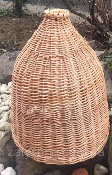 Светильник плетеный из лозы | люстра под размер | плетеная люстра овальная Киев - изображение 6