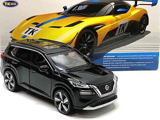 Машина TK Union Group Nissan x trail металопластик 1:32 звук світло інерція Чорна (ТК-10415) Чернігів