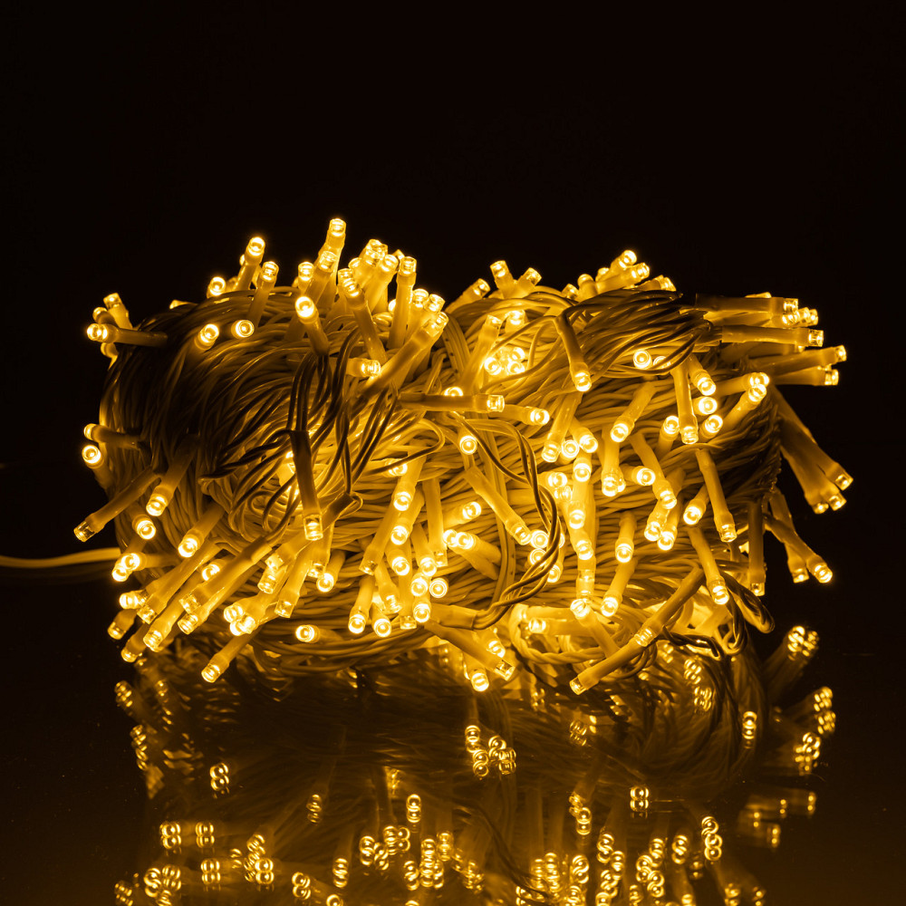 Гірлянда Різдвяна фея вулична 50 м 500 LED білий провід Жовтий CF500L50MWY Коломыя - изображение 1