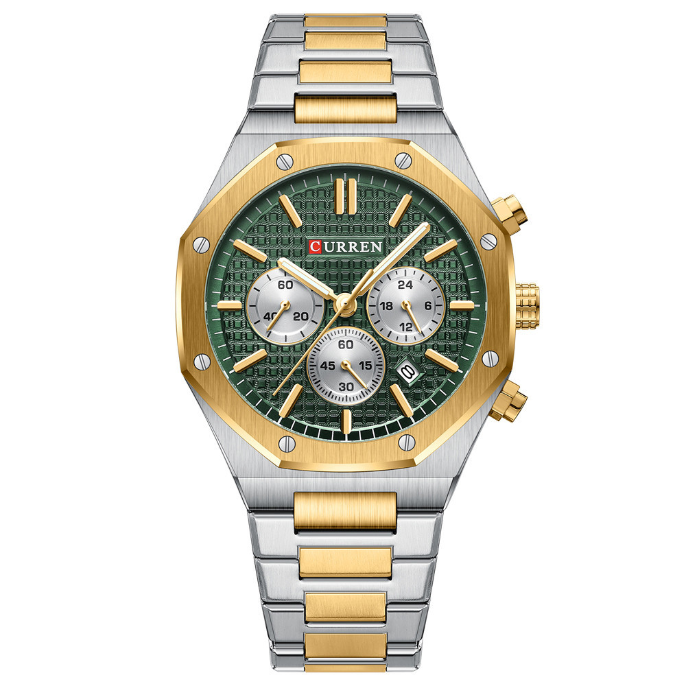Curren 8440 Silver-Gold-Green Киев - изображение 1
